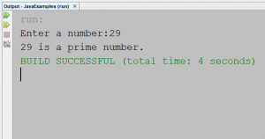 Check Prime Number using a for loop in Java – Programming Code Examples