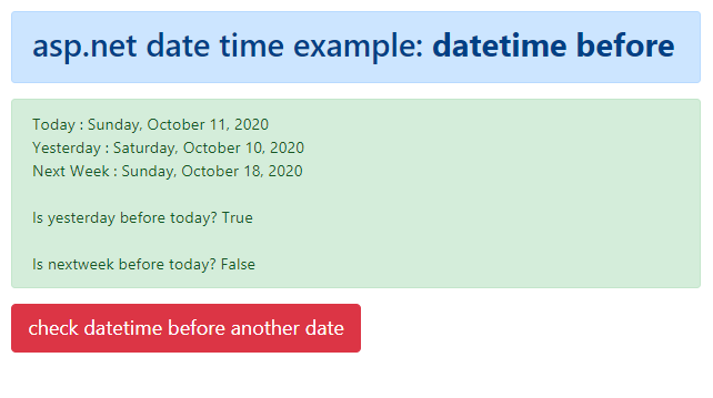 How to check if a DateTime is later than another date in C#