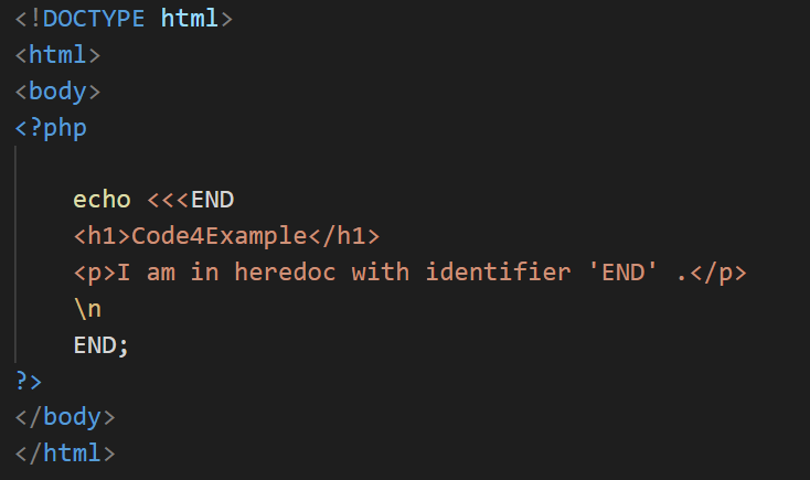 PHP echo variable with HTML tags